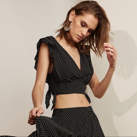 Polka Dot Ruffle Top - Picture 1 of 4